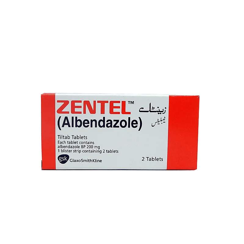 Zentel (200Mg) 2 Tablet — authentic medicine packaging