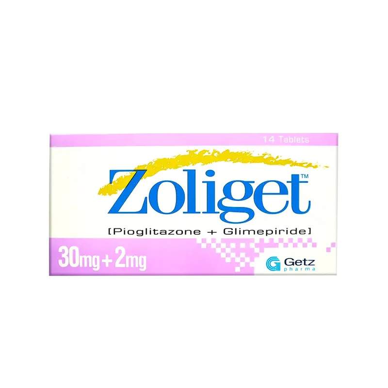 Zoliget (30/2Mg) 14 Tablets — authentic medicine packaging