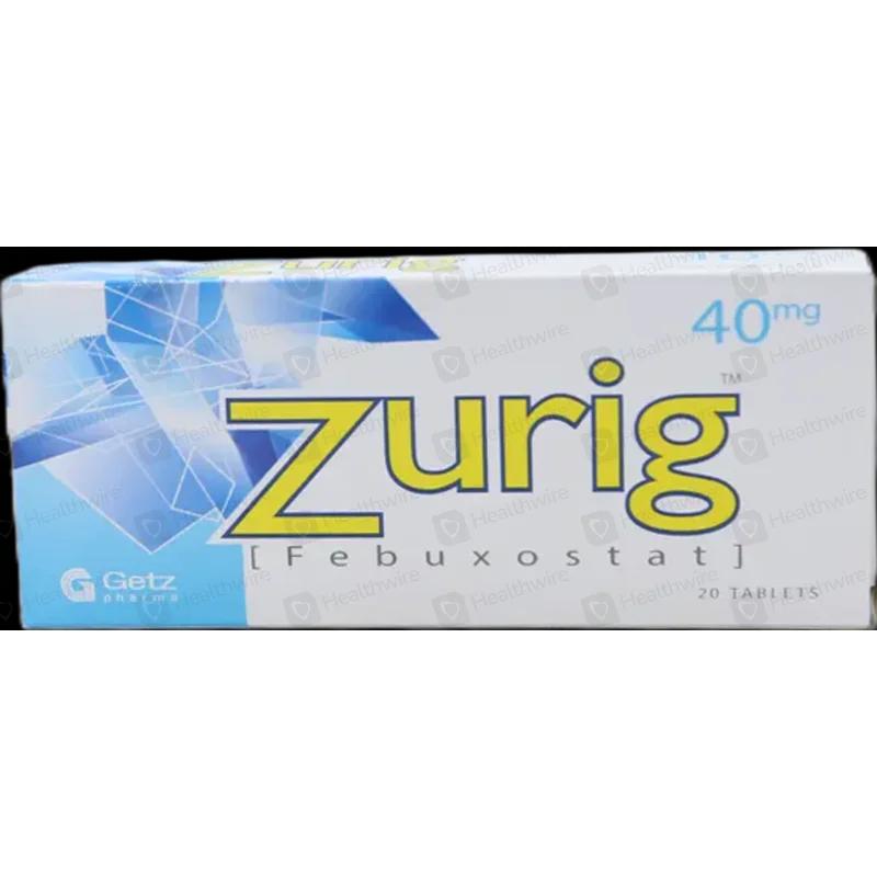 Zurig (40Mg) 20 Tablets